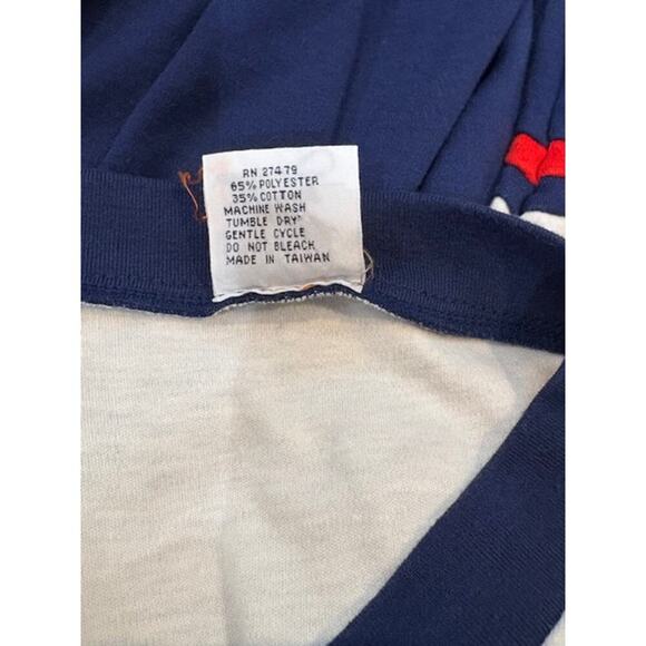 Vintage 1980s Bob Scott Sportswear Lake Placid V-Neck Single Stitch Shirt - Picture 6 of 6